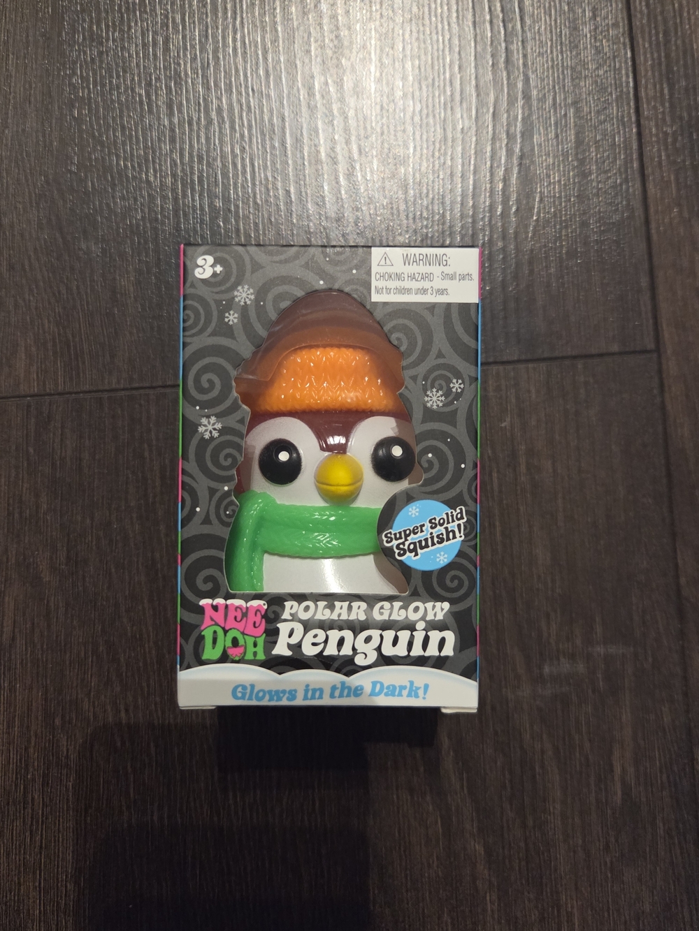 Needoh Polar Glow Penguin Squishmas Glow In The Dark Pink Nee Doh Schylling